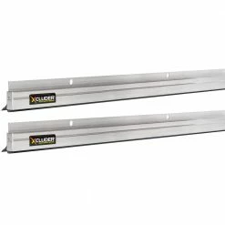 Xcluder 48 in. Low-Profile Door Sweep, Aluminum (2-Pack) - Seals out Rodents and Pests, Enhanced Weather Sealing