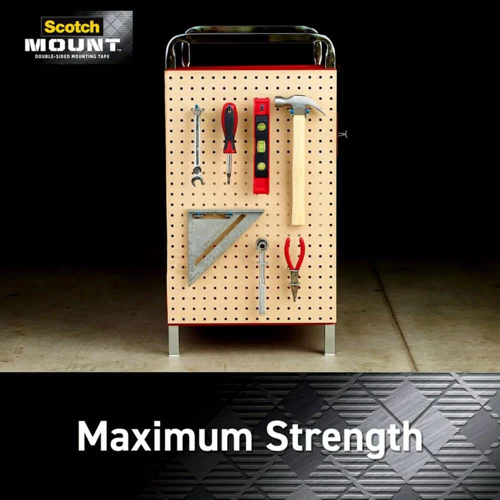 Scotch 1 in. x 1.33 yds. Permanent Double Sided Extreme Mounting Tape - Image 8