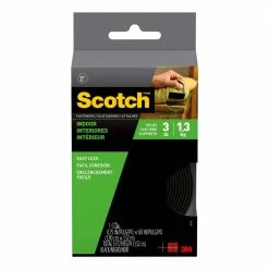 Scotch 3/4 in. x 5 ft. Black Indoor Fasteners (1 Set-Pack)
