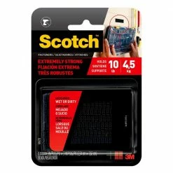 Scotch 1 in. x 3 in. Black Extreme Fasteners (2-Sets per Pack)