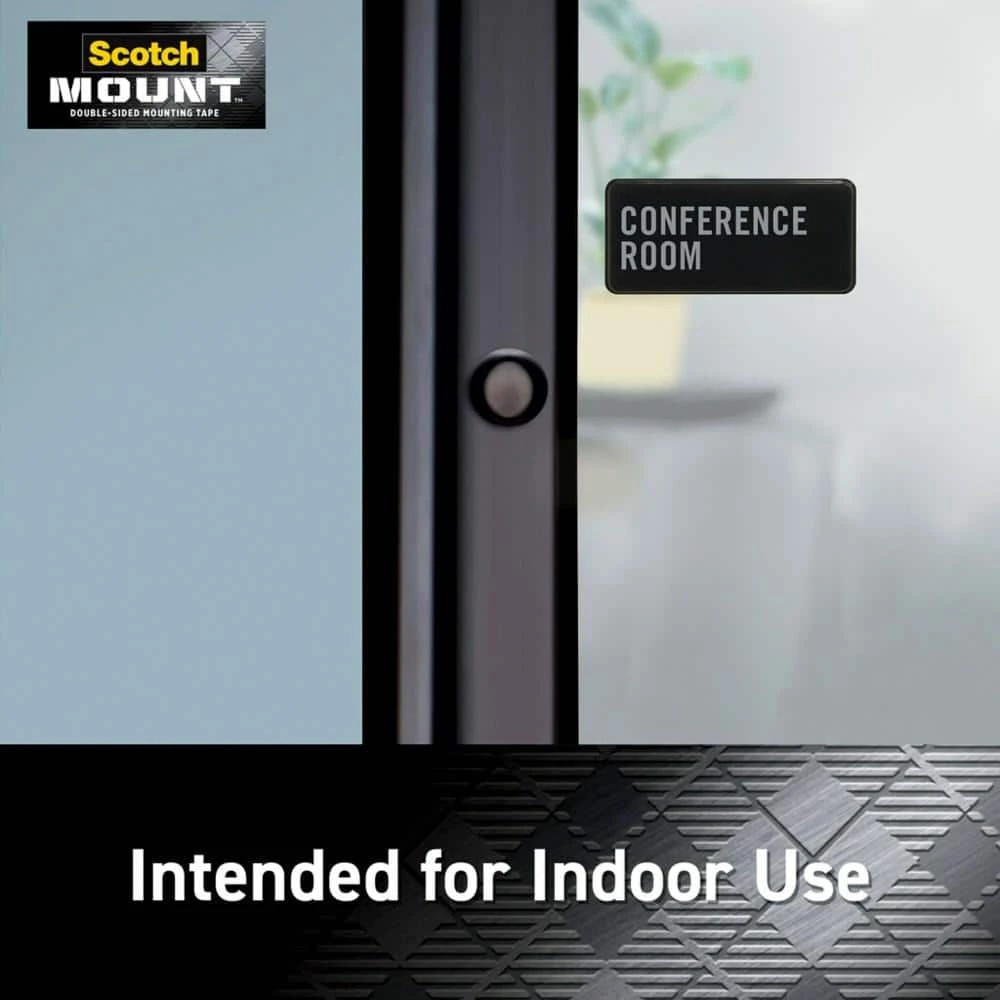 Scotch 1 in. x 3 in. Permanent Double Sided Clear Mounting Strips (8-Pack) - Image 10