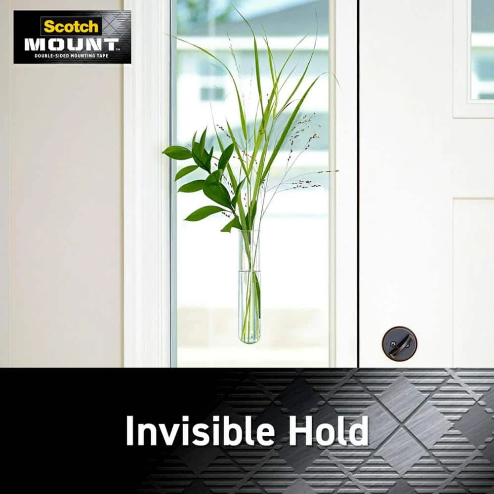 Scotch 1 in. x 3 in. Permanent Double Sided Clear Mounting Strips (8-Pack) - Image 7