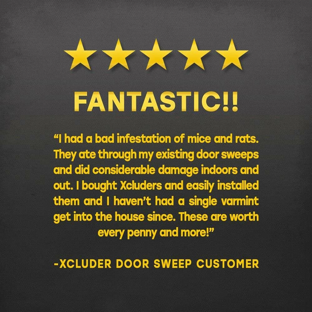 Xcluder 48 in. Standard Door Sweep, Dark Bronze (2-Pack) - Seals Out Rodents and Pests, Enhanced Weather Sealing - Image 8