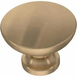 Franklin Brass 1-1/8 in. (29 mm) Champagne Bronze Flat Top Round Cabinet Knob (10-Pack)