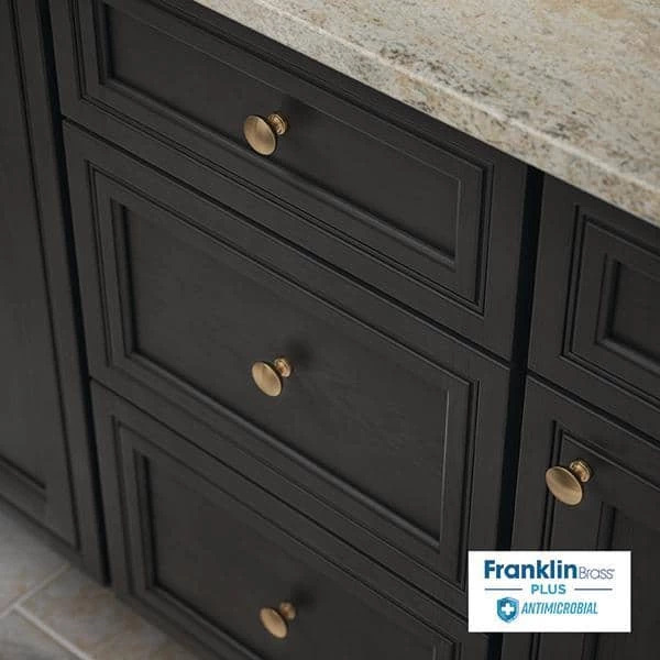 Franklin Brass Essentials Fulton 1-3/16 in. (30 mm) Champagne Bronze Antimicrobial Cabinet Knob (5-Pack) - Image 2