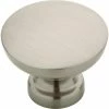 Franklin Brass Essentials Fulton 1-3/16 in. (30 mm) Satin Nickel Antimicrobial Cabinet Knob (5-Pack)
