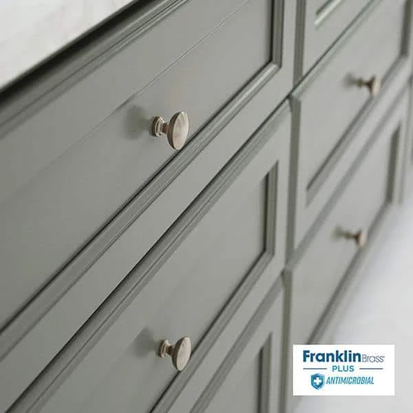 Franklin Brass Essentials Fulton 1-3/16 in. (30 mm) Satin Nickel Antimicrobial Cabinet Knob (5-Pack) - Image 2