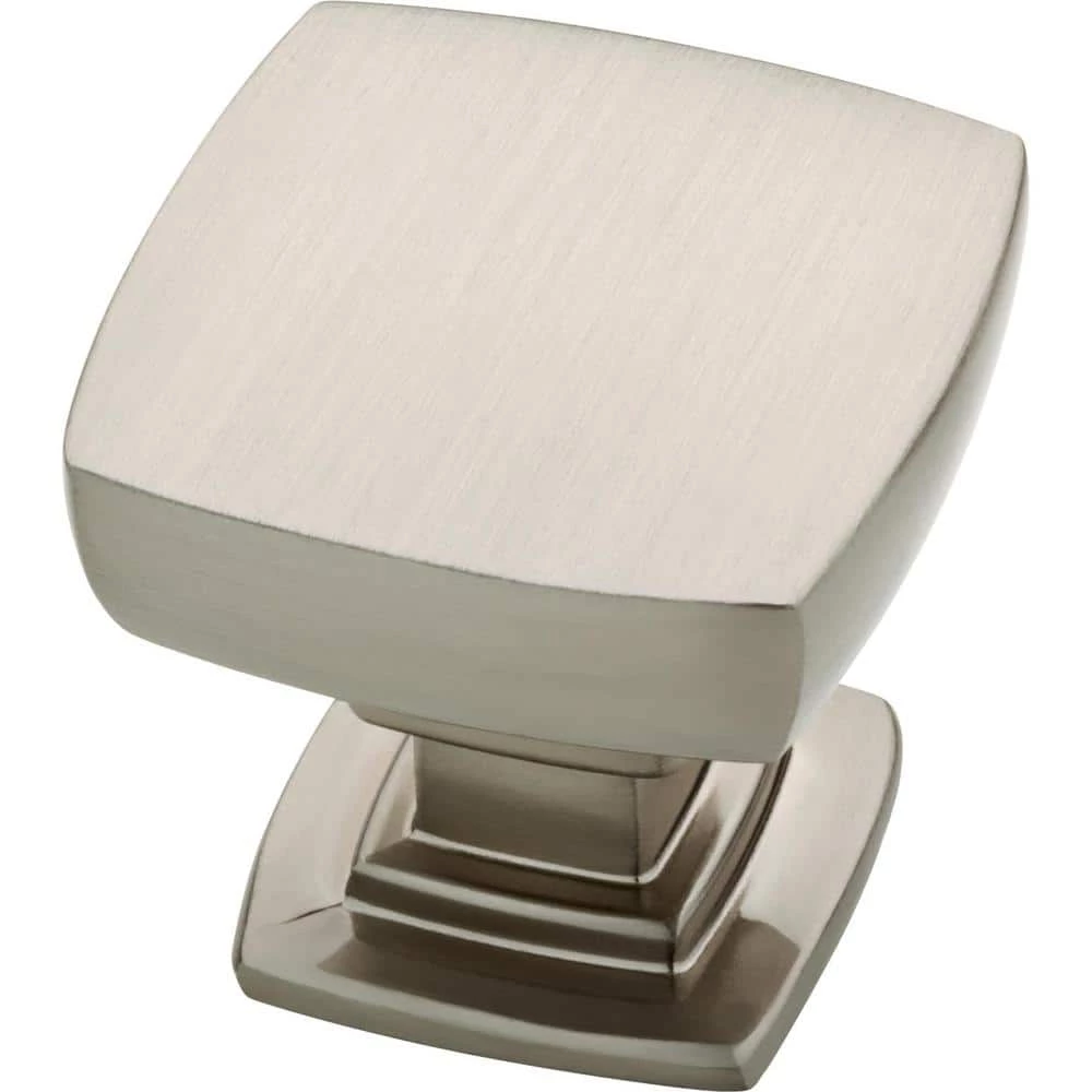 Franklin Brass Parow 1-1/8 in. (29 mm) Antimicrobial Satin Nickel Cabinet Knob (5-Pack)