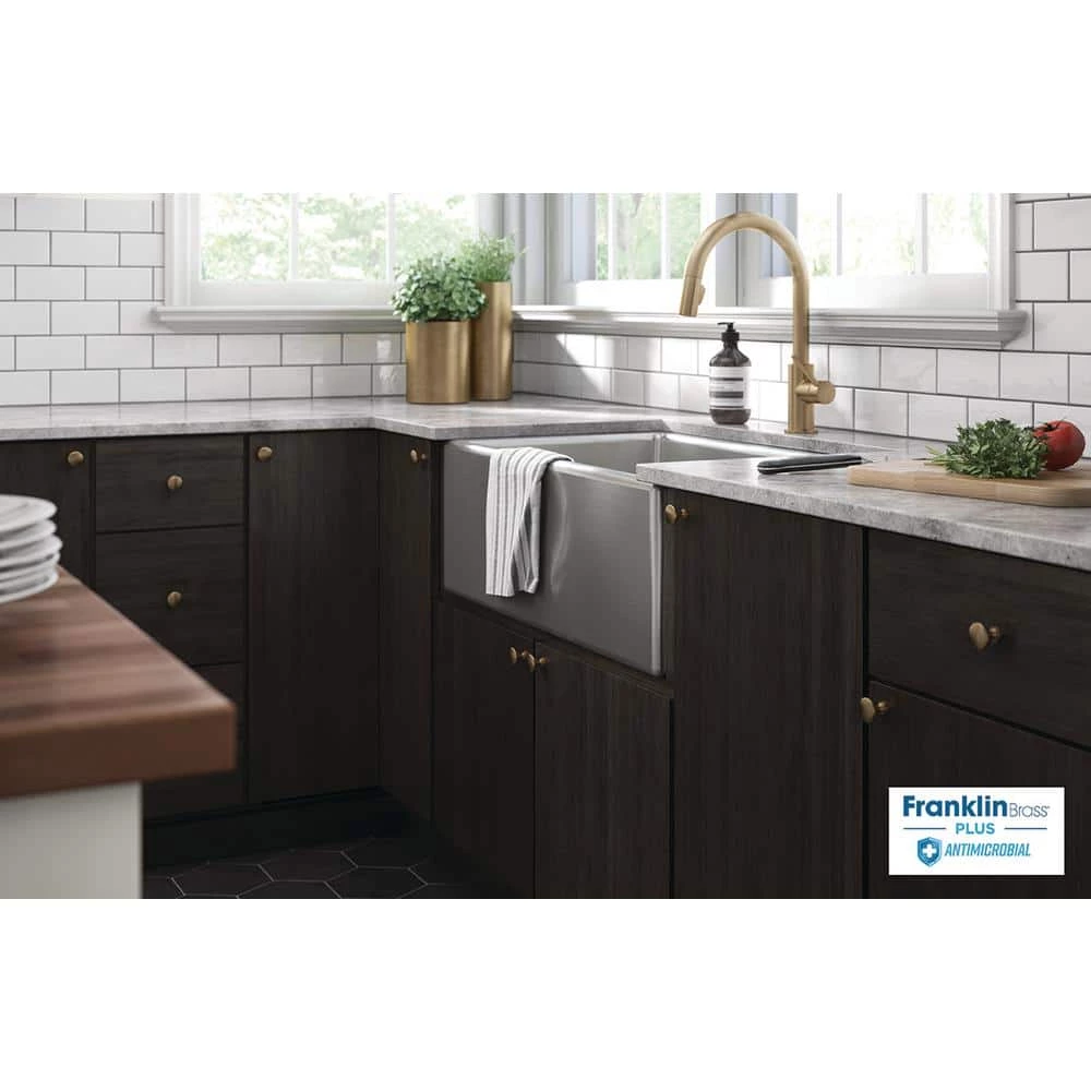 Franklin Brass Mushroom 1-1/4 in. (32 mm) Champagne Bronze Antimicrobial Cabinet Knob (5-Pack) - Image 4