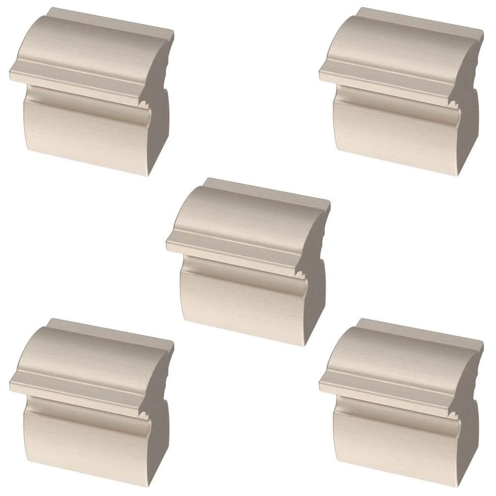 Franklin Brass Classic Curve 1 in. (25 mm) Satin Nickel Cabinet Knob (5-Pack) - Image 5