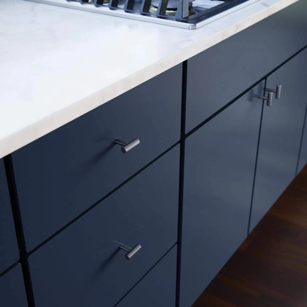 Franklin Brass Simple Bar 1-1/4 in. (32 mm) Stainless Steel Round Cabinet Knob (10-Pack) - Image 2