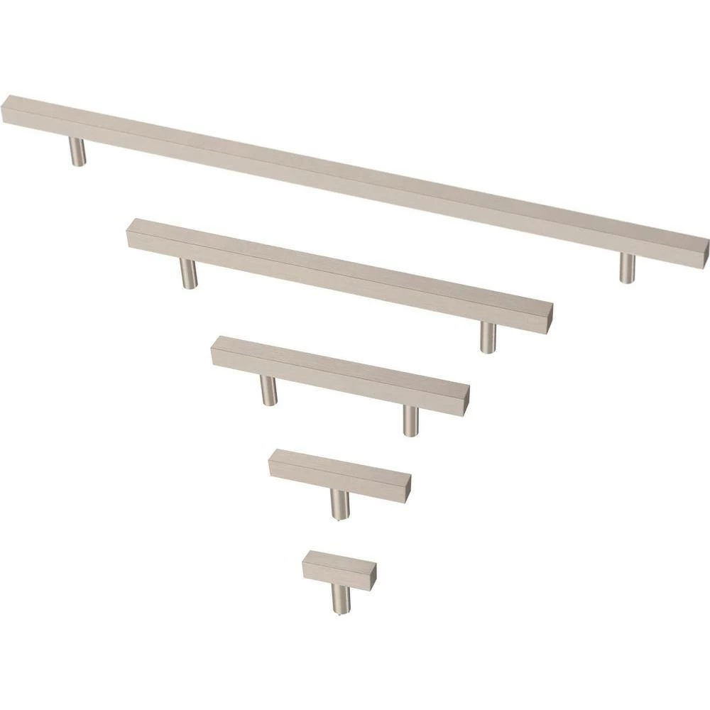 Franklin Brass Simple Square Bar 1-1/4 in. (32 mm) Stainless Steel Cabinet Knob (30-Pack) - Image 4