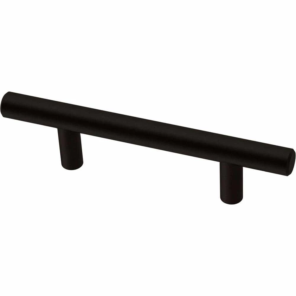 Franklin Brass 3 in. (76 mm) Matte Black Cabinet Drawer Bar Pull (10-Pack)