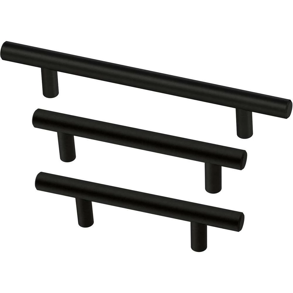 Franklin Brass 3 in. (76 mm) Matte Black Cabinet Drawer Bar Pull (10-Pack) - Image 6