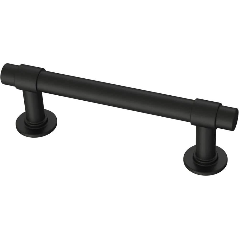 Franklin Brass 3 in. (76 mm) Matte Black Cabinet Straight Bar Drawer Pull (10-Pack)