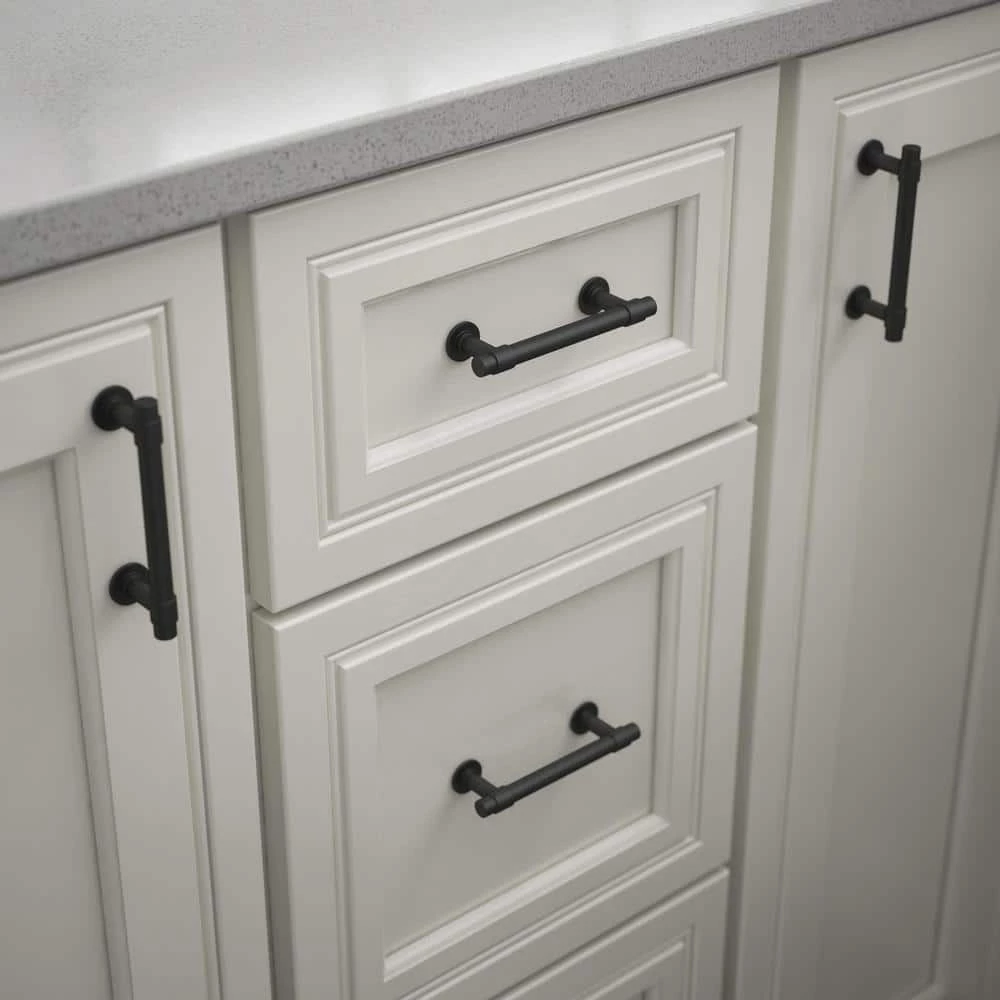 Franklin Brass 3 in. (76 mm) Matte Black Cabinet Straight Bar Drawer Pull (10-Pack) - Image 2