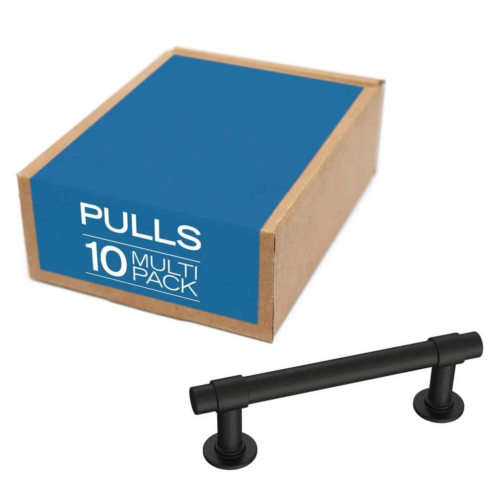Franklin Brass 3 in. (76 mm) Matte Black Cabinet Straight Bar Drawer Pull (10-Pack) - Image 10