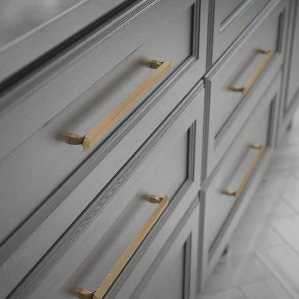 Franklin Brass Napier 8-13/16 in. (224 mm.) Center-to-Center Champagne Bronze Cabinet Drawer Pull (10-Pack) - Image 2