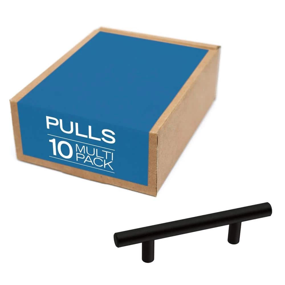 Franklin Brass Simple Bar 3 in. (76 mm) Matte Black Round Drawer Pull (10-Pack) - Image 4