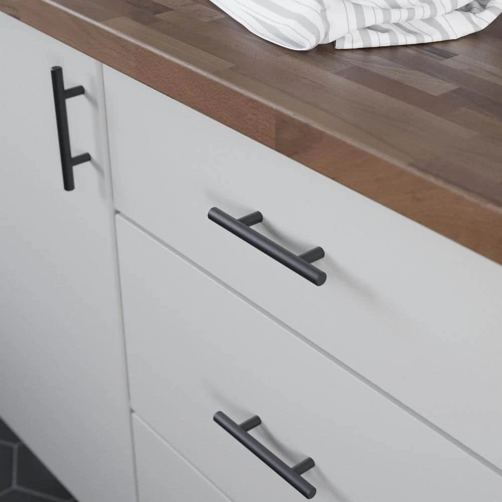 Franklin Brass Simple Bar 3 in. (76 mm) Matte Black Round Drawer Pull (10-Pack) - Image 2