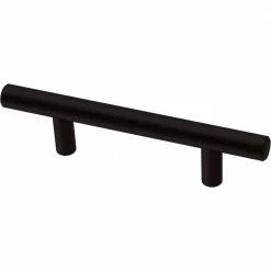 Franklin Brass Simple Bar 3 in. (76 mm) Matte Black Round Drawer Pull (30-Pack)