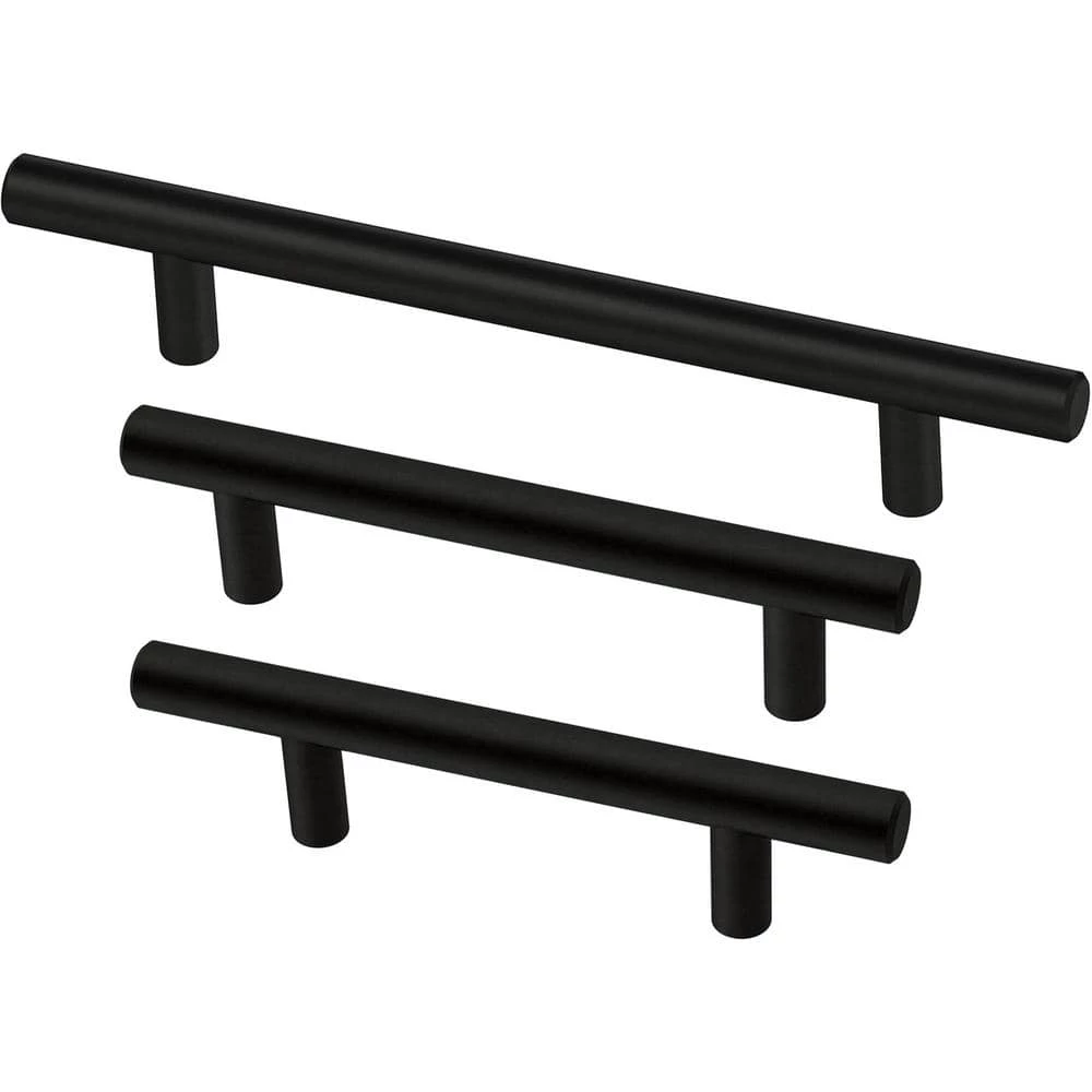 Franklin Brass Simple Bar 3-3/4 in. (96 mm) Matte Black Round Drawer Pull (10-Pack) - Image 5
