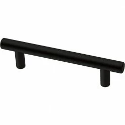 Franklin Brass Simple Bar 3-3/4 in. (96 mm) Matte Black Round Drawer Pull (30-Pack)