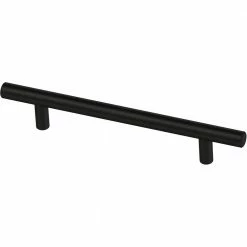 Franklin Brass Simple Bar 5-1/16 in. (128 mm) Matte Black Round Drawer Pull (10-Pack)