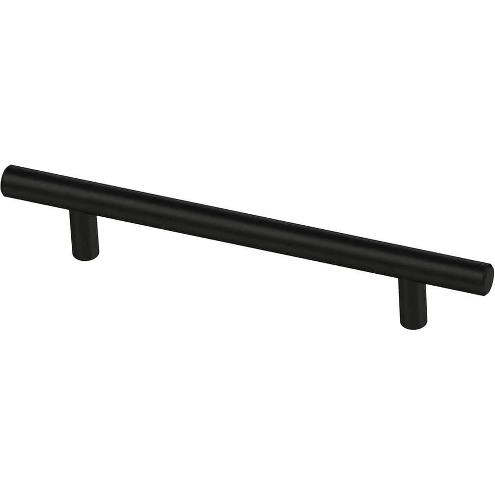 Franklin Brass Simple Bar 5-1/16 in. (128 mm) Matte Black Round Drawer Pull (30-Pack)