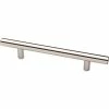 Franklin Brass Simple Bar 5-1/16 in. (128 mm) Center-to-Center Stainless Steel Round Drawer Pull (30-Pack)