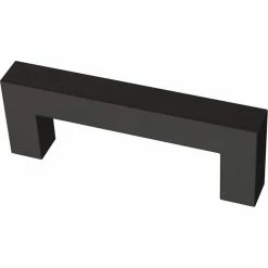 Franklin Brass Simple Modern Square 3 in. (76 mm) Matte Black Bar Drawer Pull (30-Pack)