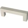 Franklin Brass Simple Modern Square 3 in. (76 mm) Stainless Steel Bar Drawer Pull (30-Pack)
