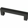 Franklin Brass Simple Modern Square 3-3/4 in. (96 mm) Matte Black Bar Drawer Pull (10-Pack)