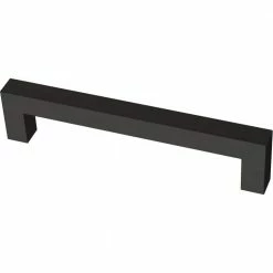 Franklin Brass Simple Modern Square 5-1/16 in. (128 mm) Matte Black Bar Drawer Pull (30-Pack)