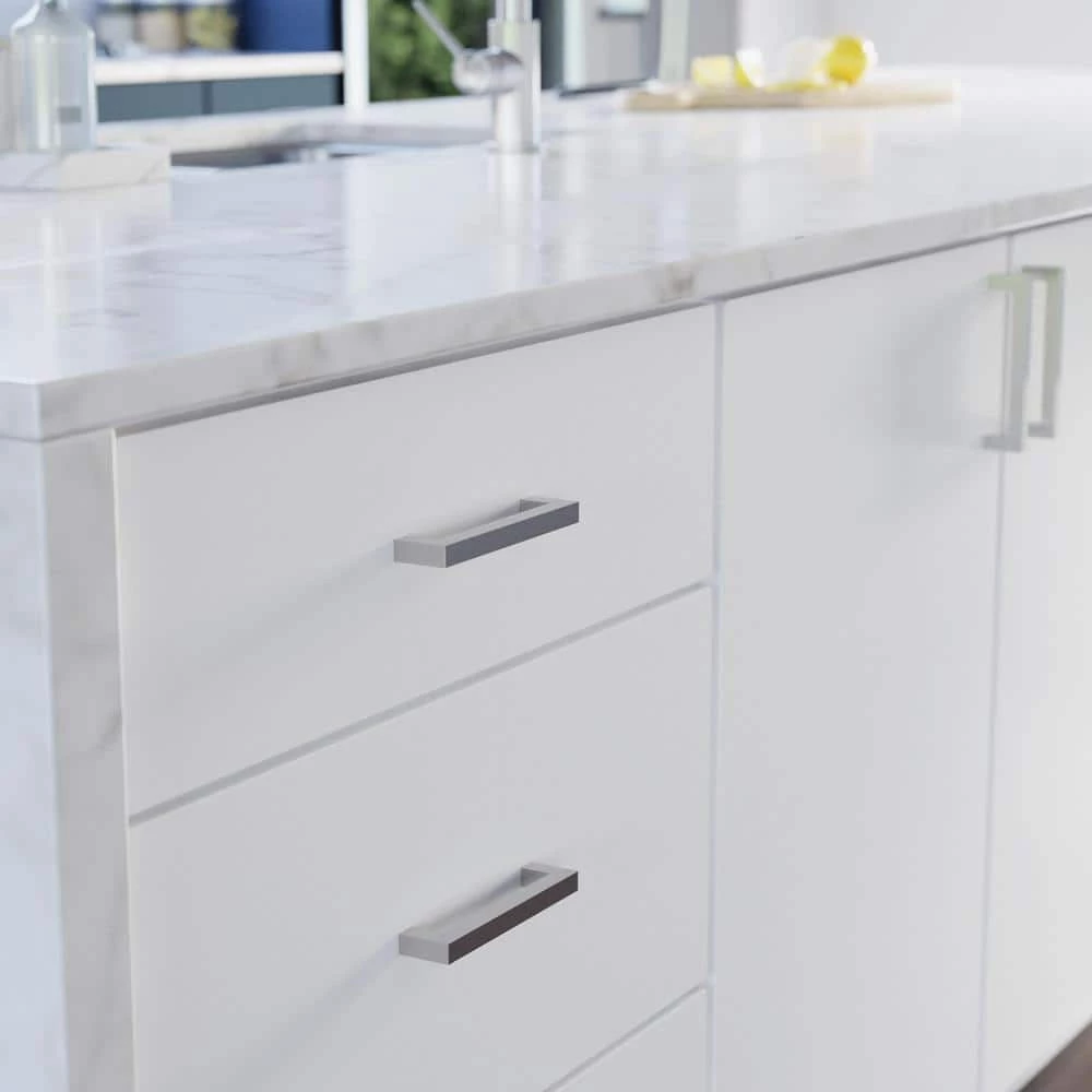 Franklin Brass Simple Modern Square 5-1/16 in. (128 mm) Stainless Steel Bar Drawer Pull (30-Pack) - Image 2