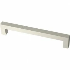 Franklin Brass Simple Modern Square 6-5/16 in. (160 mm) Stainless Steel Bar Drawer Pull (10-Pack)