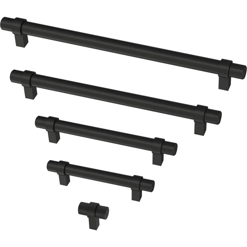 Franklin Brass Simple Wrapped Bar 3 in. (76 mm) Matte Black Drawer Pull (30-Pack) - Image 5