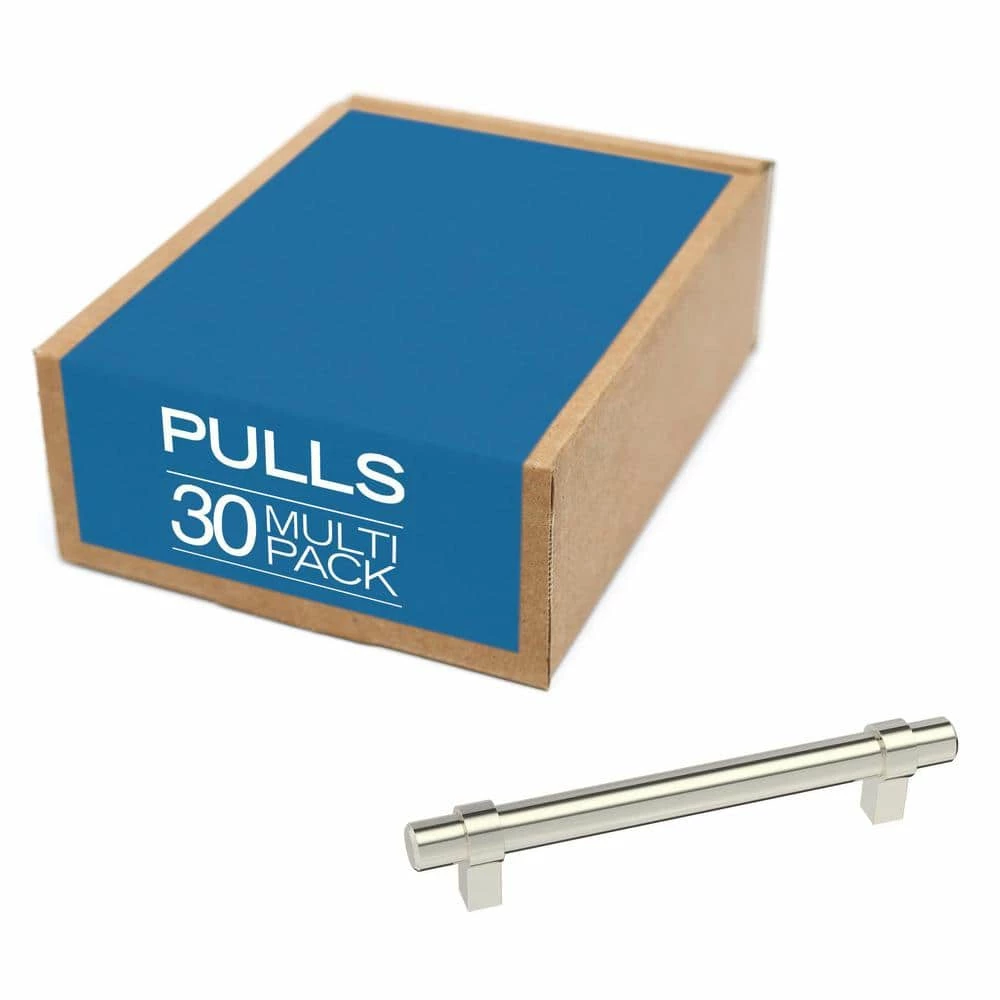 Franklin Brass Simple Wrapped Bar 5-1/16 in. (128 mm) Stainless Steel Drawer Pull (30-Pack) - Image 3