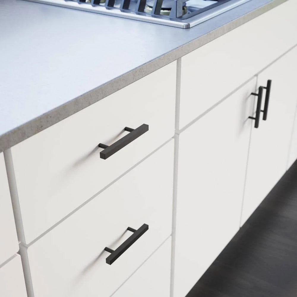 Franklin Brass Simple Square Bar 3 in. (76 mm) Matte Black Drawer Pull (10-Pack) - Image 2