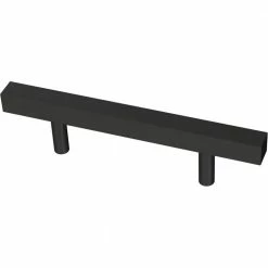 Franklin Brass Simple Square Bar 3 in. (76 mm) Matte Black Drawer Pull (30-Pack)