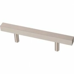 Franklin Brass Simple Square Bar 3 in. (76 mm) Stainless Steel Drawer Pull (10-Pack)