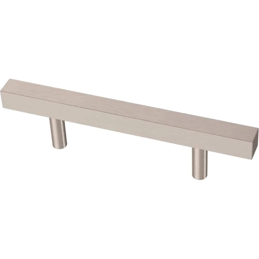 Franklin Brass Simple Square Bar 3 in. (76 mm) Stainless Steel Drawer Pull (30-Pack)