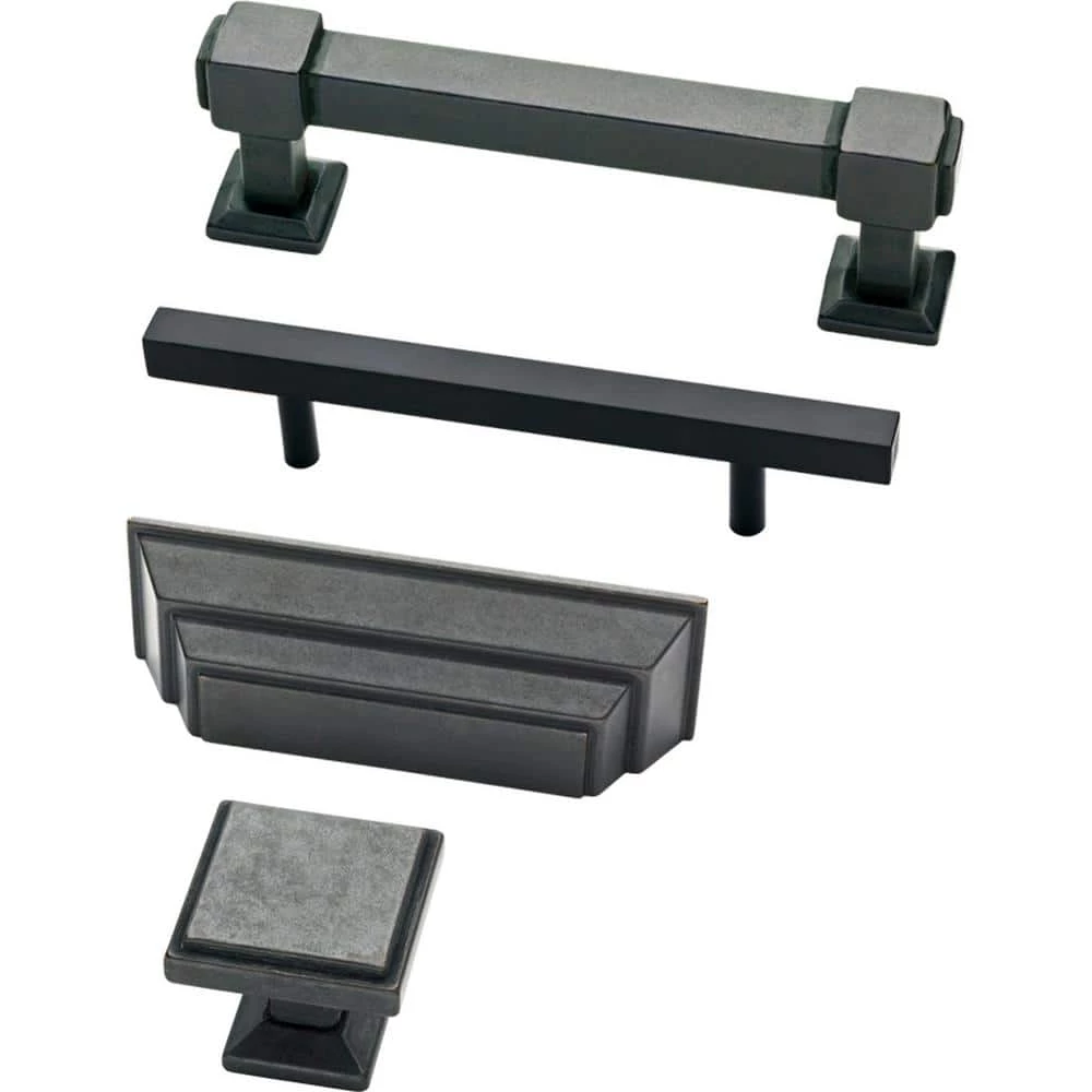 Franklin Brass Simple Square Bar 3-3/4 in. (96 mm) Matte Black Drawer Pull (10-Pack) - Image 5