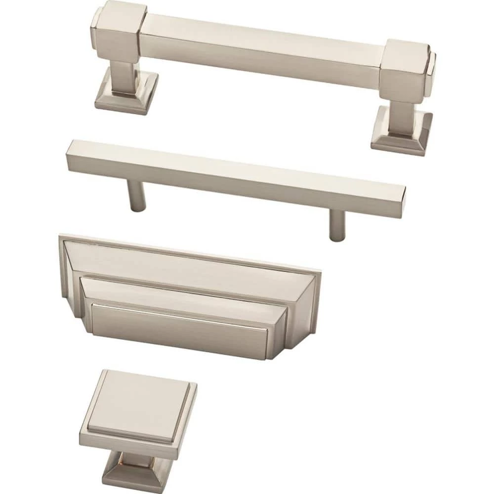 Franklin Brass Simple Square Bar 3-3/4 in. (96 mm) Stainless Steel Drawer Pull (10-Pack) - Image 4