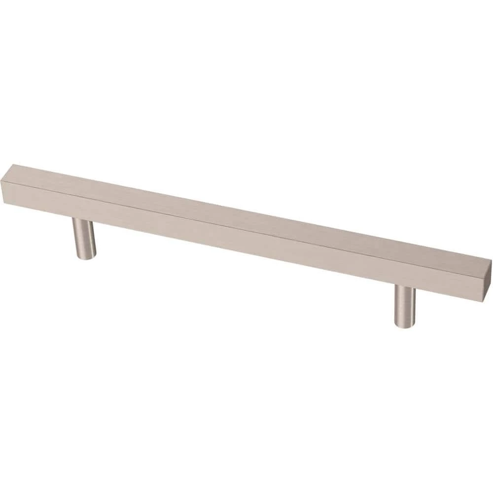 Franklin Brass Simple Square Bar 5-1/16 in. (128 mm) Stainless Steel Drawer Pull (10-Pack)