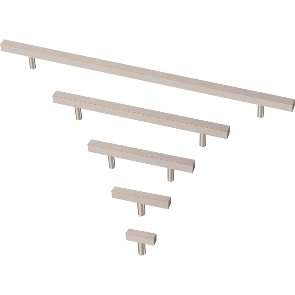 Franklin Brass Simple Square Bar 5-1/16 in. (128 mm) Stainless Steel Drawer Pull (10-Pack) - Image 4