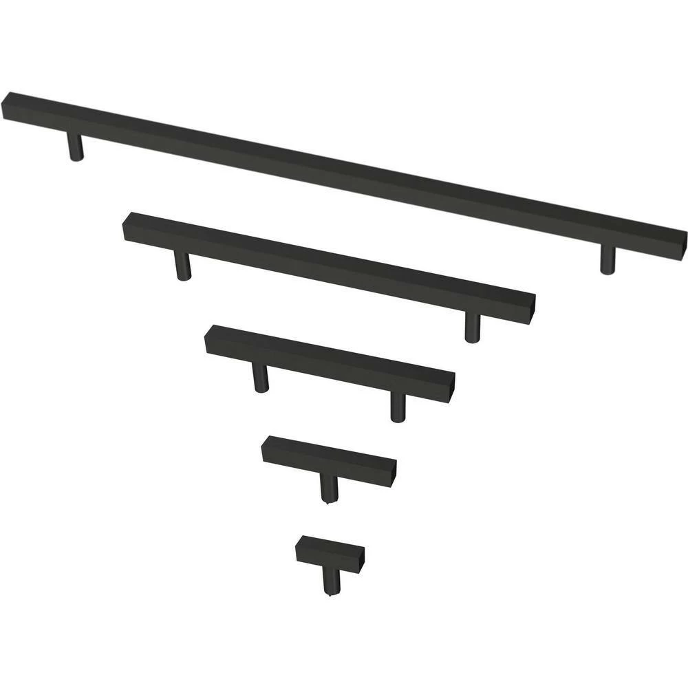 Franklin Brass Simple Square Bar 6-5/16 in. (160 mm) Matte Black Drawer Pull (10-Pack) - Image 5
