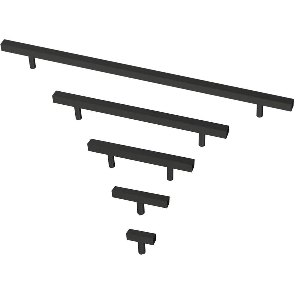 Franklin Brass Simple Square Bar 6-5/16 in. (160 mm) Matte Black Drawer Pull (30-Pack) - Image 5