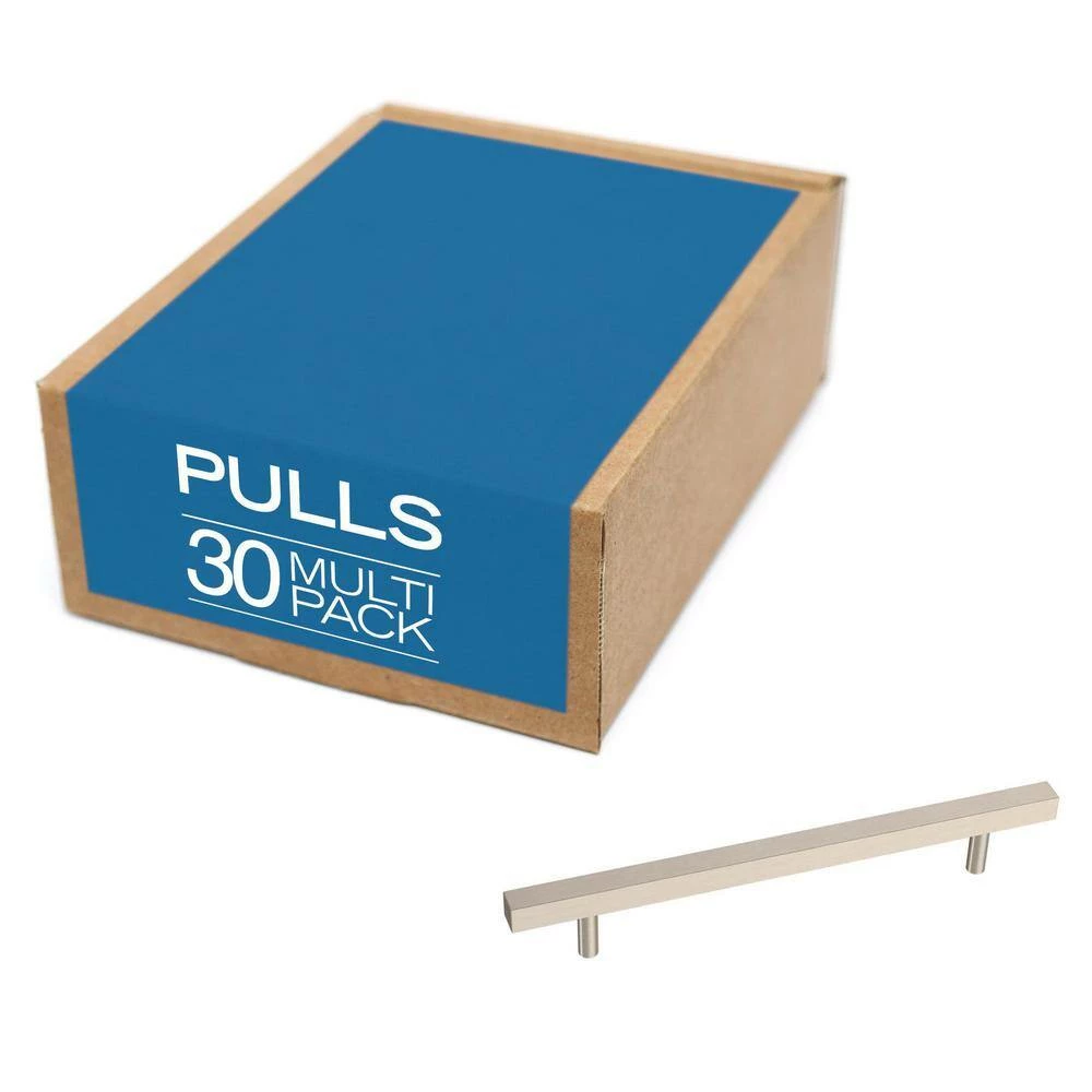 Franklin Brass Simple Square Bar 6-5/16 in. (160 mm) Stainless Steel Drawer Pull (30-Pack) - Image 3