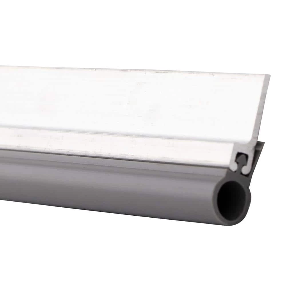 Simply Conserve Low Temperature 1.25 in. x 84 in. Gray Thermoplastic Rubber Bulb and Aluminum Screw On Door Weatherstrip Set Pack of 20 - Image 3